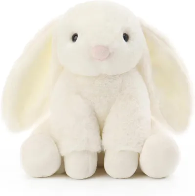 Obrázok produktu pre Plyšová hračka, biele králičíko, 20 cm, vhodná pre deti a bábätká