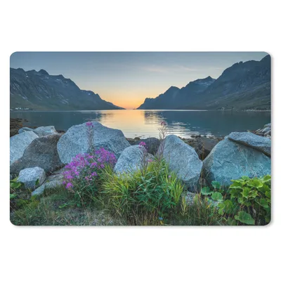 Produktbild von MuchoWow® Mauspad Mousepad Ersfjordbotn Fjord Norwegen Fotodruck 27x18 cm - Mousepads - Maus Mat - Pad - Mausunterlage - Büroartikel - Desk Matten