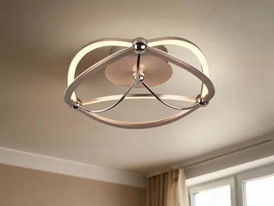 Produktbild von Designer LED Deckenleuchte CHARIVARI Messing matt, Ø 41cm