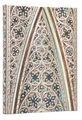 Image de Calendrier annuel 2027. Vue de la voûte de la cathédrale de Milan. Format paysage