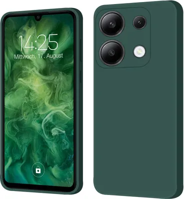 Produktbild von Hülle für Xiaomi Redmi Note 13 Case Cover Bumper Silikon Softgrip Schutzhülle Farbe: Grün