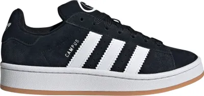 Produktbild von Kaufen Sie den Adidas Campus 00s GS Schwarz Weiß bei Kicksshop. Retro-Uni-Sneaker mit Obermaterial aus Wildleder und ikonischem Campus-Design.