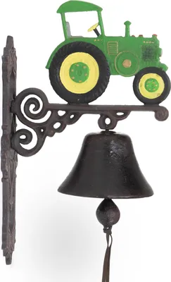 Produktbild von Türglocke Glocke Trecker Gußeisen Antik Stil Traktor Retro Schelle Landhaus