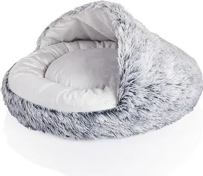 Produktbild von Weltbild Katzen- und Hundebett Kuschelhöhle - Kuschelhöhle Katze Kuschelhöhle Hund Ø 60 cm aus Plüsch als Schlafkorb Katze oder Hundebett Höhle