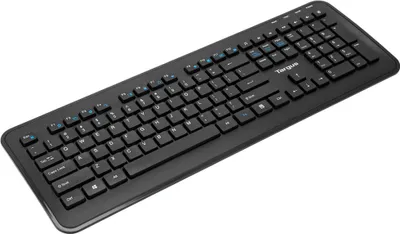 Produktbild von Targus KM610 - Tastatur-und-Maus-Set - Kombination - full size - kabellos - 2.4 GHz - QWERTY - Spanisch - Schwarz