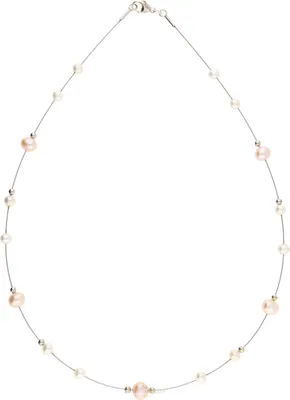 Produktbild von JuwelmaLux Perlen Brautcollier Stahlseil mit Süßwasser Zuchtperlen JL40-05-0012