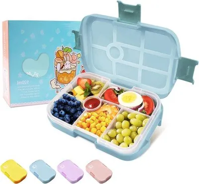 Obrázok produktu pre Modrá detská krabička na desiatu do školy a na cesty