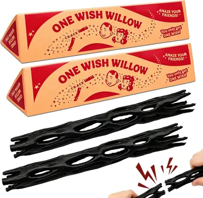 Produktbild von Wish One 2er-Set, Wunschzweig, Zweig der Wünschen, Multi-Purpose Breakable Lucky Charm, Willowes des Wunsches Party-Gag & Hochzeits-Glückwunsch