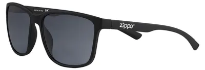Immagine prodotto di Occhiali da sole Zippo OB224-1 Unisex UV400 Montatura nera Lenti grigio scuro