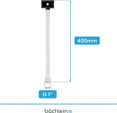 Immagine prodotto di Sifone per lavello (kit di troppo pieno - scarico) - 400 mm - Kit completo per il collegamento del troppo pieno