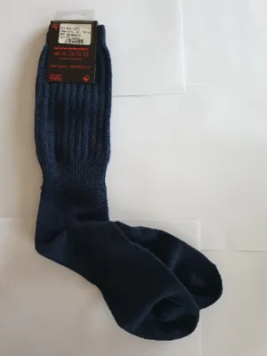 Produktbild von G4295-35-38 dunkel-blau Damen Stulpen mit Fuß Strick Strümpfe Gr.35-38