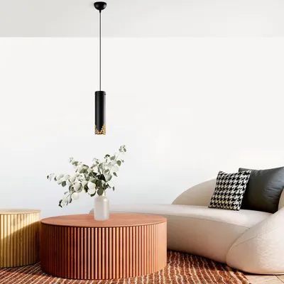 Immagine prodotto di Opviq, Halo - 15374, lampadario, nero, struttura in metallo, 8 x 8 x 126 cm