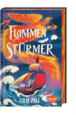 Obrázek produktu pro Flammenstürmer Fantasyabenteuer Kinderbuch mit feurigem Farbschnitt, erste Auflage