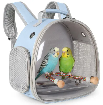 Vogel-Reiserucksack mit Sitzstange, blau, 31,8 x 17,8 x 31,8 cm