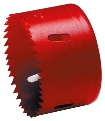 Produktbild von Cimco 207432, Einzelbild, Bohrer, Eisenguss, Kupfer, Nicht-eisenhaltiges Metall, Edelstahl, Stahl, Holz, Rot, Bimetallisch, Hochgeschwindigkeitsstahl (HSS), 4 cm