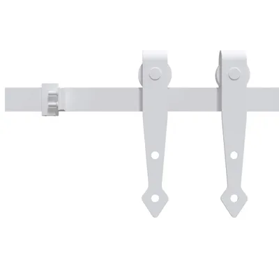 Produktbild von Mini Schiebetürbeschlag Set für Schranktüren Kohlenstoffstahl 183 cm
