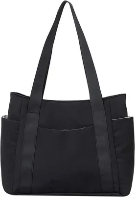 Image de Sac d'école grande capacité pour femme, noir, de voyage