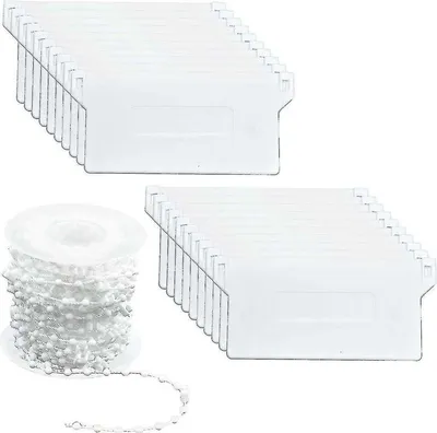 Produktbild von Rollokette 1 Stück, Kettenverbinder Für 89mm Lamellen, Robuste Kunststoffverbindung Für Rollo Ketten, Ideal Als Ersatzteil Für Jalousien Im Wohnbereich