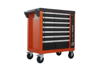 Obrázok produktu pre Montážny vozík s náradím 7 zásuviek s výsuvnou policou 298 ks Pro-Tech TOOLS 14010