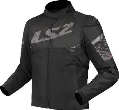 Produktbild von LS2 Apex wasserdichte Damen Motorrad Textiljacke, schwarz/dunkelgrau, 5XL