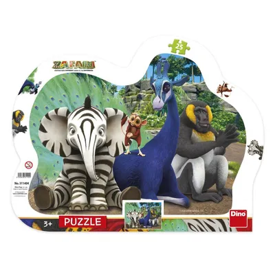 Immagine prodotto di DINO Puzzle contorno 25 pezzi ZAFARI