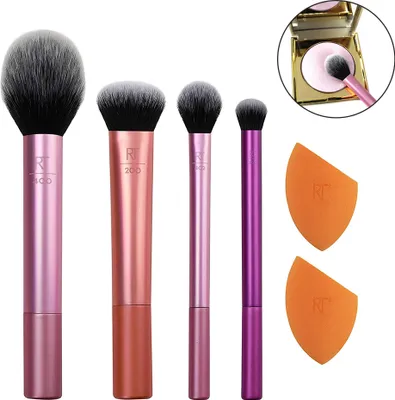 Produktbild von Pinselset Makeup Professionelles Foundation Make up Pinsel Set Premium Puderpinsel Lidschatten Blush Schminkpinsel Set(6  Stück)