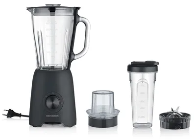 Produktbild von Severin SM 3724, Tischplatten-Mixer, 1,5 l, Pulsfunktion, 600 W, Schwarz, Transparent