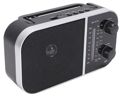 Produktbild von Tragbares Retro-Radio (AM/FM/SW) mit Akku und Bluetooth-Lautsprecher – Multiband-Radio für Reisen (EU-Stecker, 220 V)