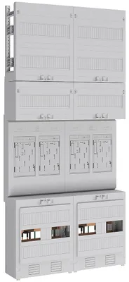 Produktbild von ABN BRAUN AG ABN Zählerplatz eHZ 4Z EZ27140 m.Klemmstein 5p 500x1050mm