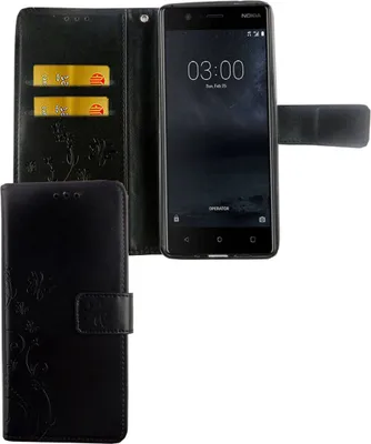 Produktbild von Handyhülle für Nokia 3.1 / Nokia 3 2018 Tasche Wallet Schutz Cover Etuis Schwarz