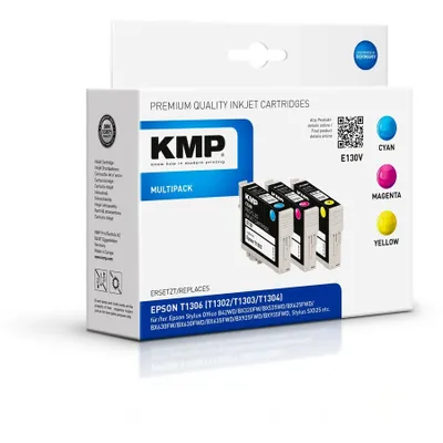 Produktbild von KMP E130V Multipack C/M/Y kompatibel mit Epson T 130