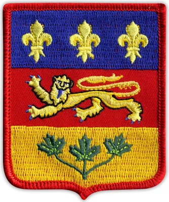 Produktbild von Patchion Coat of arms Quebec - Self-Adhesive Backing - Embroidered Patch/Badge/Emblem