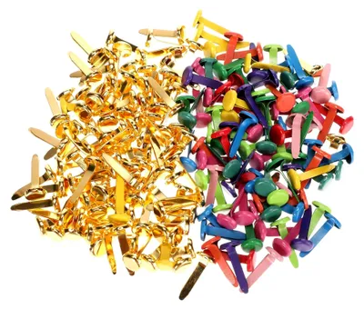 Produktbild von Musterbeutelklammern für Scrapbooking und Bastelarbeiten, 200 Stück