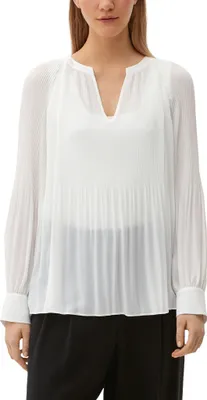 Produktbild von s.Oliver 2121714.0200.36, Bluse, Erwachsener, Weiblich, Cremefarben, Langärmlig, Regular fit