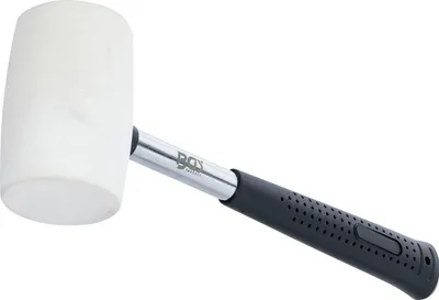 Immagine prodotto di BGS 70139 Martello di gomma bianco 250 g Ø 48 mm manico in metallo