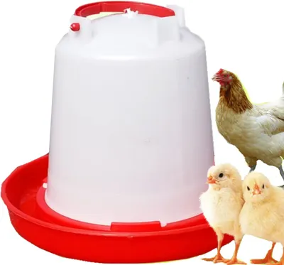 Produktbild von Geflügeltränke 1.5L Hühnertränke Wassertränke automatisch Stülptränke Hühner Tränke zum Aufhängen oder Hinstellen,Vogeltränke,Küken Futterautomat und Tränke Set