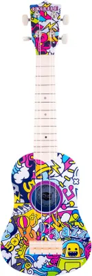 Produktbild von Ukulele "Graffiti" 17,5x7x53cm | Mehrfarbig