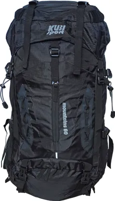 Produktbild von Rucksack Mountains 60 L für anspruchsvollere Bergwanderungen schwarz