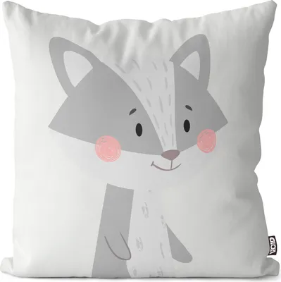 Produktbild von VOID Waschbär Tierkinder Cartoon Kissenbezug Kissenhülle Sofakissen Kissen Deko Outdoor-Kissen Dekokissen