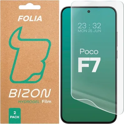 Produktbild von Bizon Glas Hydrogel Front Xiaomi POCO F7 [2 PACK]