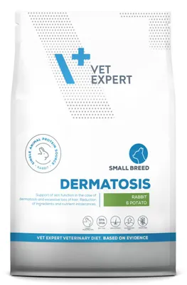 Zdjęcie produktu dla Vet Expert Dermatosis Small Bread 2kg Sucha Karma Weterynaryjna z Królikiem Dla Psów Małych Ras z Wrażliwą Skórą
