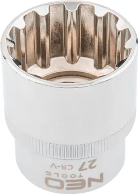 Zdjęcie produktu dla NEO TOOLS Nasadka Spline 1/2", 27 mm
