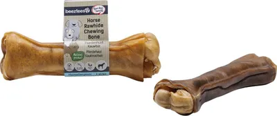 Produktbild von Beeztees Hundesnack Pferdehaut Kauknochen, Maße: 17 cm