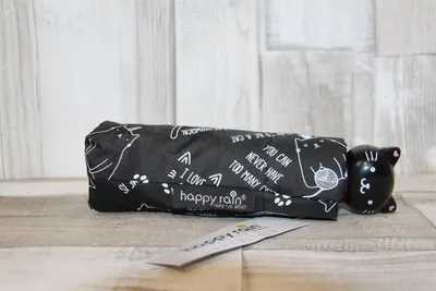 Produktbild von Taschenschirm HappyRain schwarz Katzen