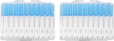 Image de 80 pièces/kit Cure-dents jetables à la mode Brosses interdentaires souples Outils d'hygiène buccale dentaire