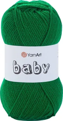 Produktbild von Yarn Art Baby 338 Dark Green Strickgarn