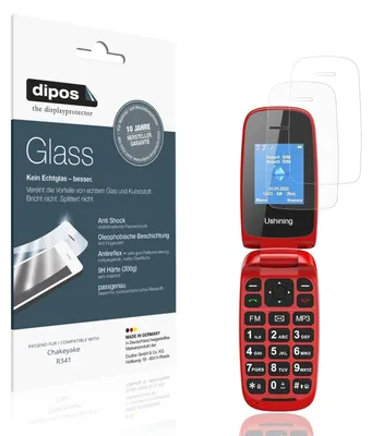 Produktbild von 2x Schutzfolie für Chakeyake R341 matt - Anti-Shock 9H Folie dipos Glass Kunststoffglas