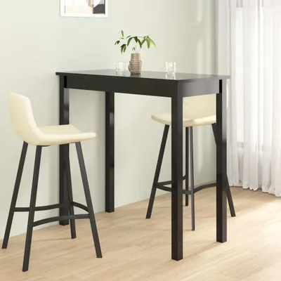 Zdjęcie produktu dla Maison Exclusive – stolik barowy z MDF, czarny, 115×55×107 cm