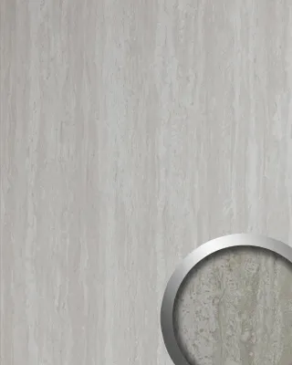 Imagen del producto de WallFace 19339 TRAVERTIN Panel decorativo aspecto piedra caliza gris 2,6 m2