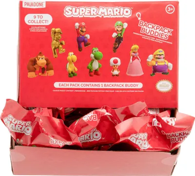 Produktbild von Paladone Products PP3136NNV2 - Super Mario Taschenanhänger Backpack Buddies Mystery Bags Display (24) - Neu